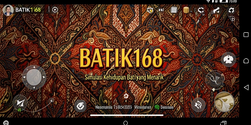 Screenshot menunjukkan gameplay <strong>BATIK168</strong> yang interaktif dan mendidik.