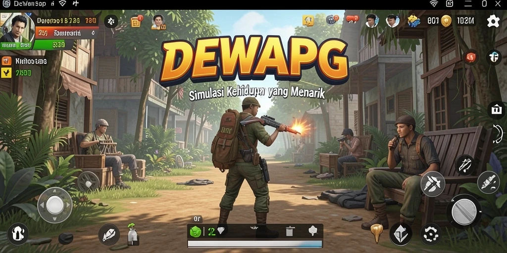 Tampilan menarik dari gameplay DEWAPG yang realistis.