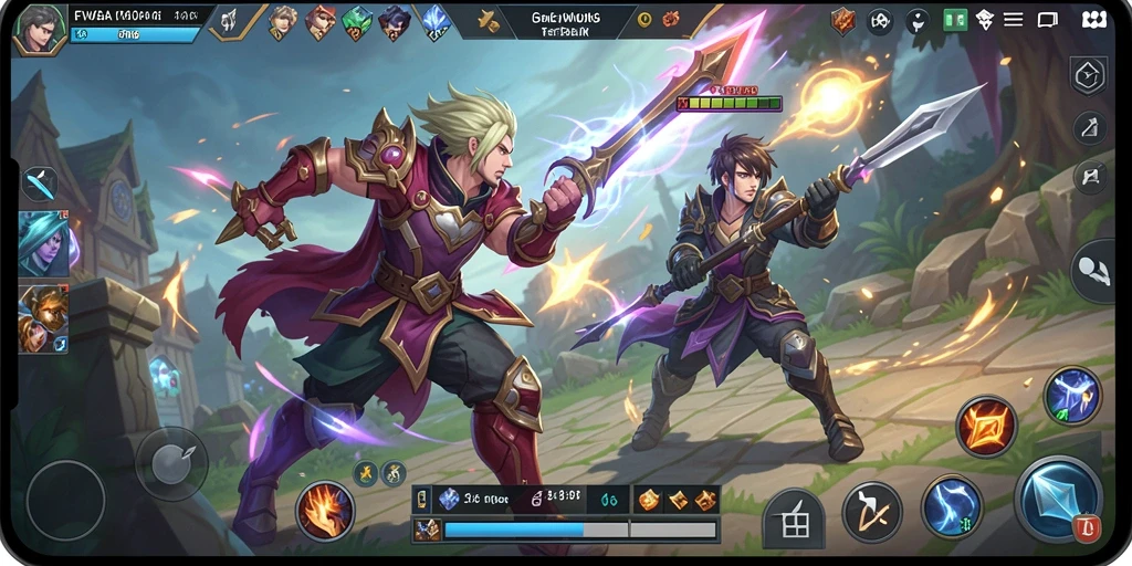 Screenshot FW66 menampilkan aksi seru dalam pertarungan MOBA.