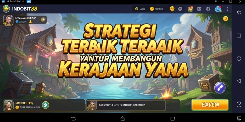Tampilan gameplay seru dalam game strategi INDOBIT88.