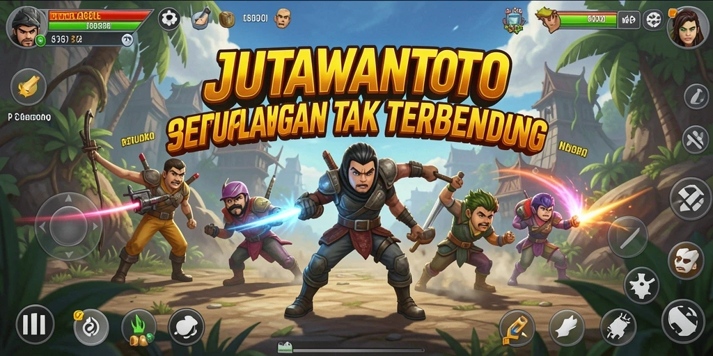 Tampilan gameplay mendebarkan dari JUTAWANTOTO yang penuh aksi.