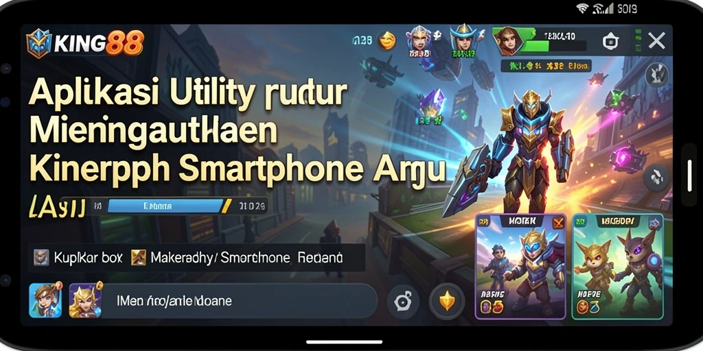 Tampilan utama KING88 yang membantu pengelolaan smartphone dan meningkatkan kinerja.