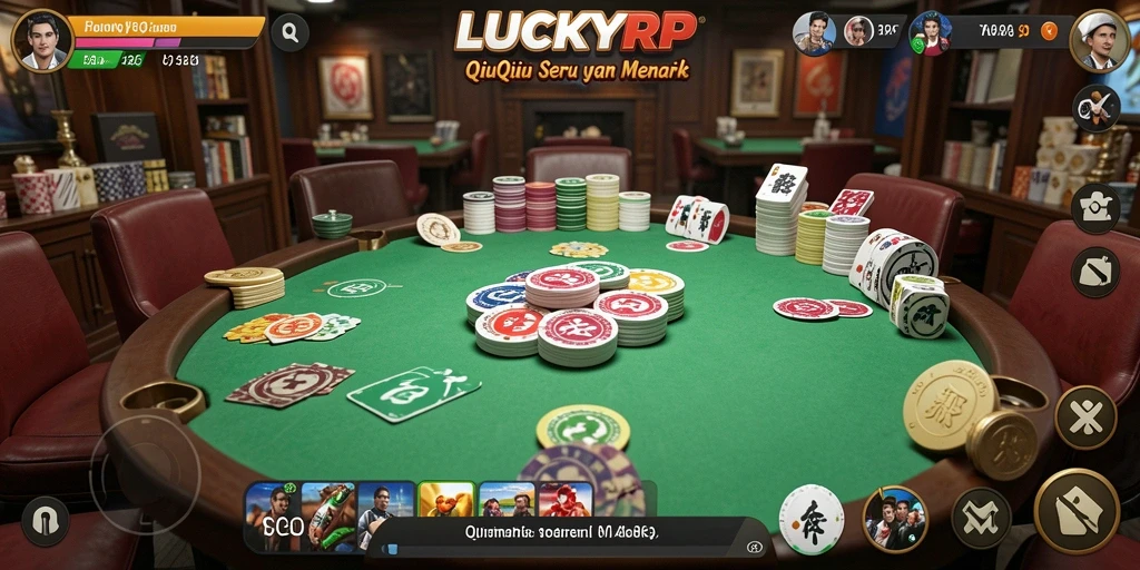 Tampilan gameplay LUCKYRP yang mendebarkan dan seru.