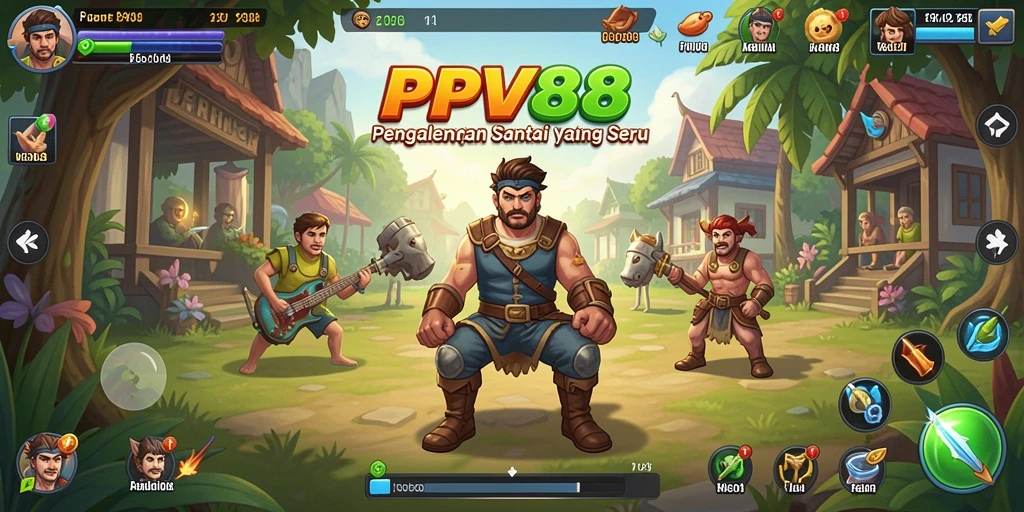 Tampilan gameplay PPV88 yang penuh warna dan interaktif.