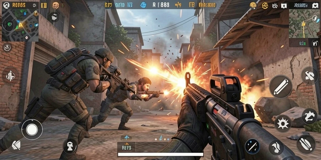 Tampilan gameplay seru dan intens dalam RI188.
