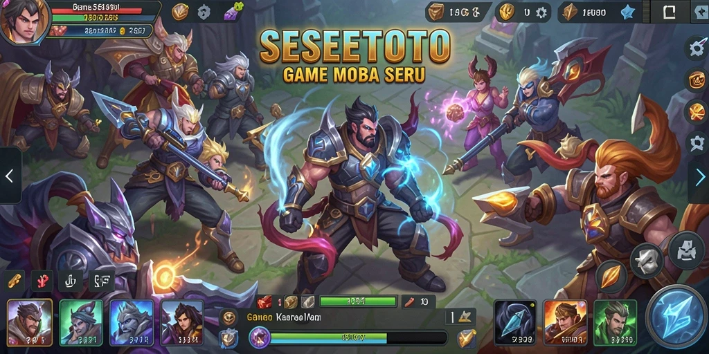 Tangkapan layar gameplay seru SESETOTO dalam pertempuran tim.