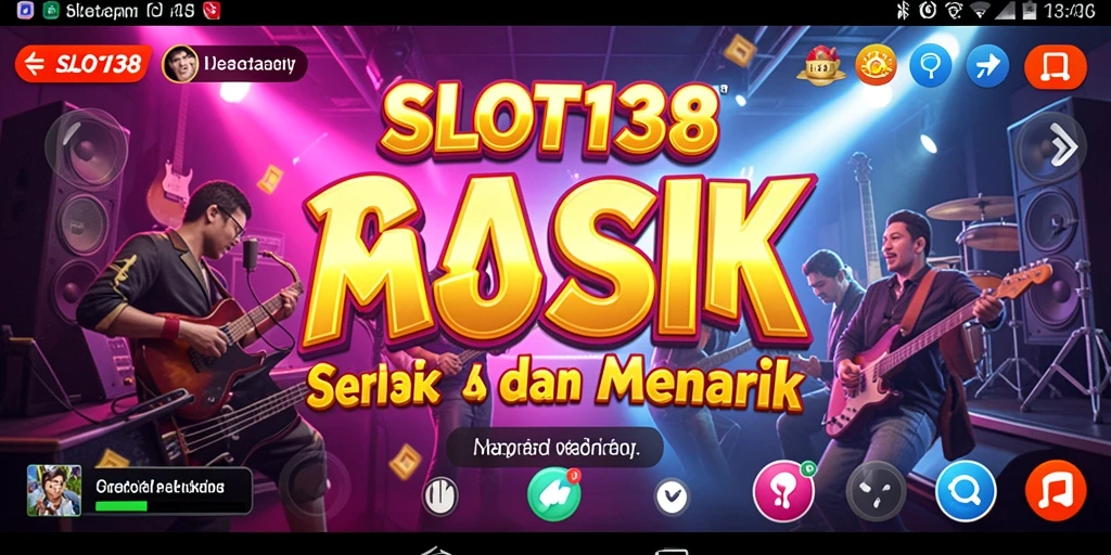 Screenshot utama SLOT138 menampilkan gameplay yang mengasyikkan dan musikal.