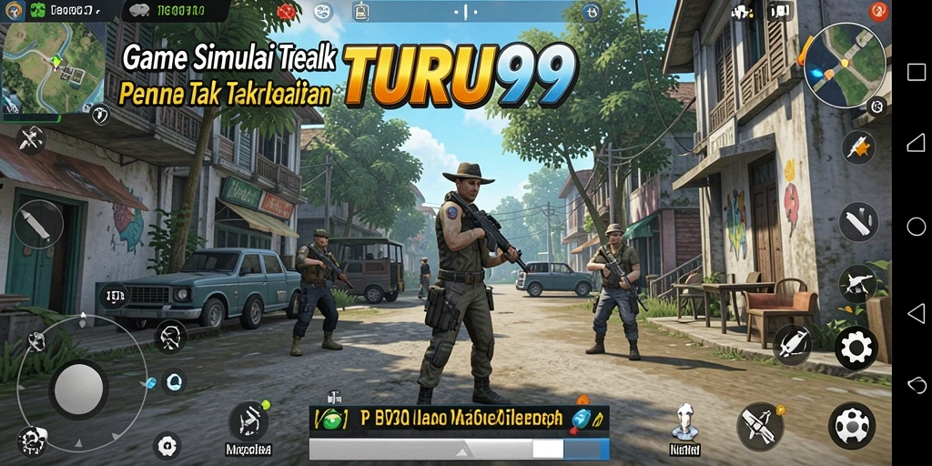 Tampilan gameplay menakjubkan dalam TURU99 yang imersif.